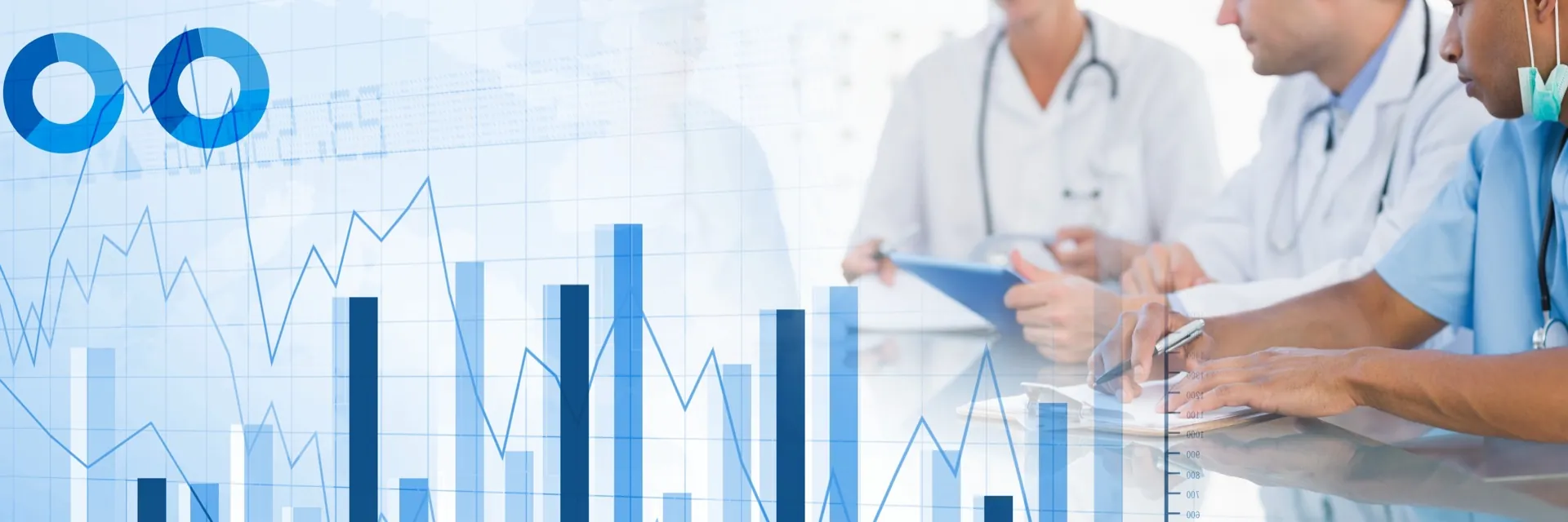 Doctors reviewing medical data and research representing evidence-based blog content at Rewind Anti-Aging Miami