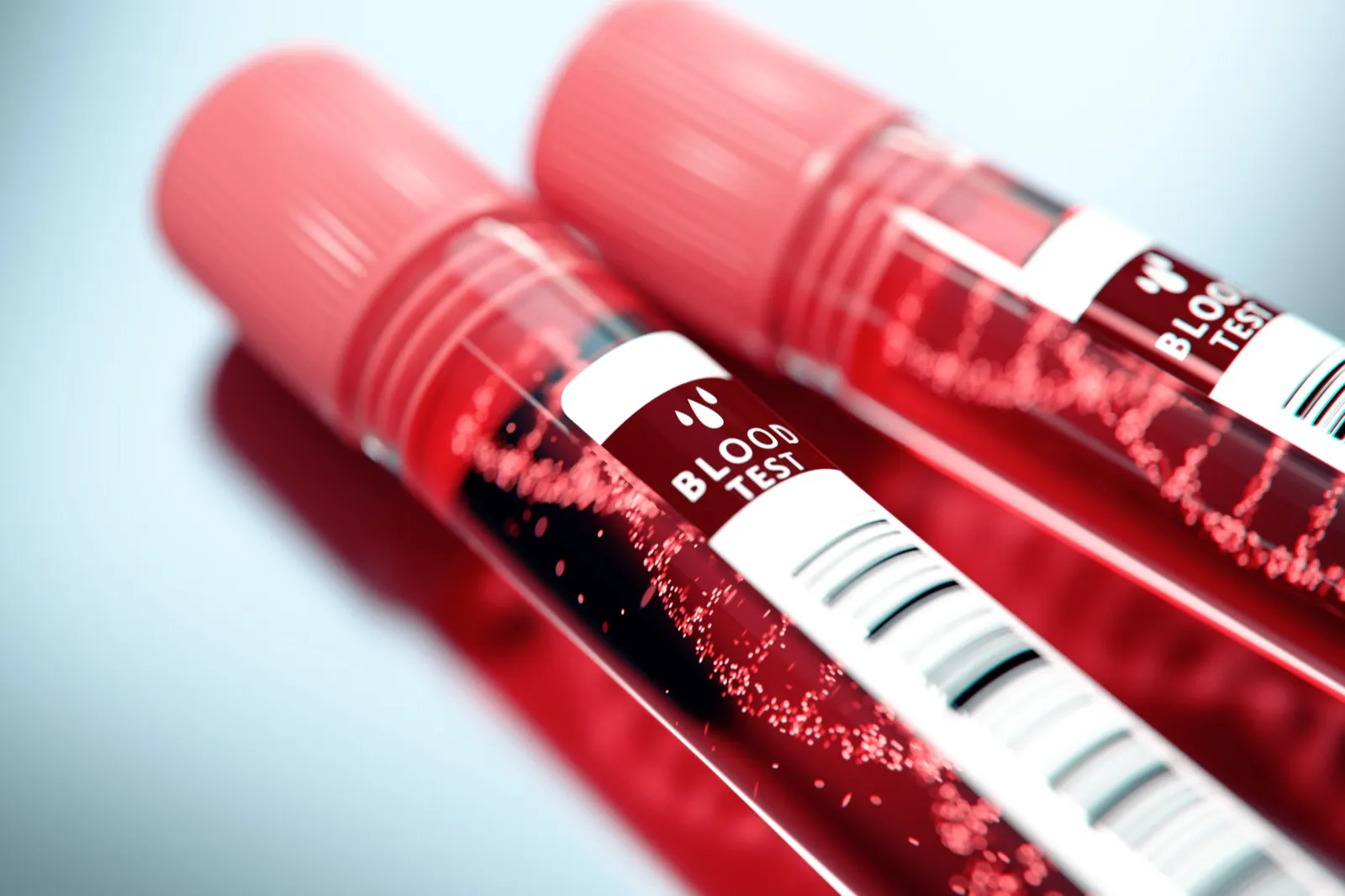 Blood test tubes for comprehensive hormone panel at Rewind Anti-Aging Miami