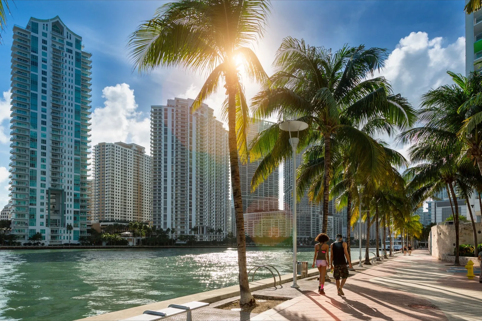 Miami waterfront skyline near Rewind Anti-Aging clinic in Wynwood
